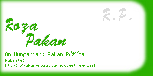 roza pakan business card